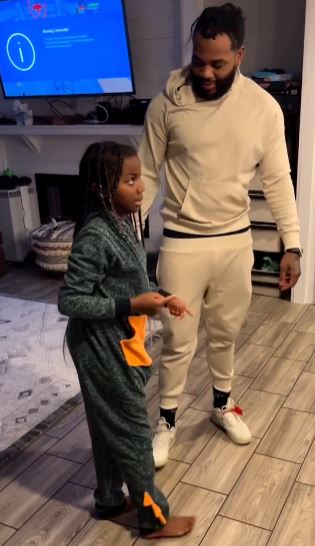 Islah Koren Gates teaching her father karate